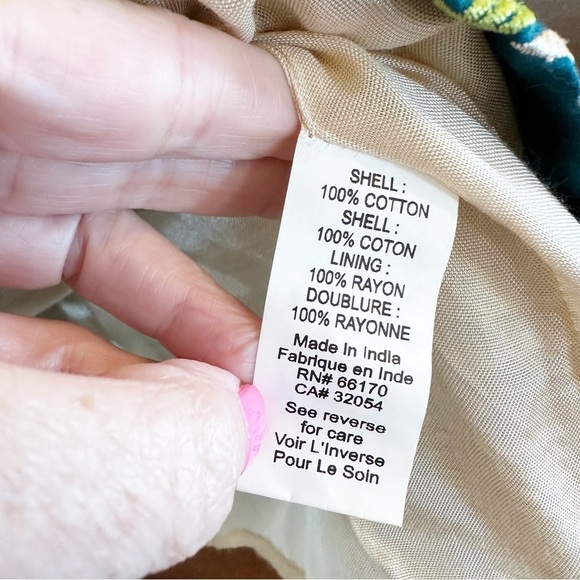 Anthropologie Women’s Tanvi Kedia Ombré Chameli Silk Fit Flare Embroidered Dress - Picture 11 of 13